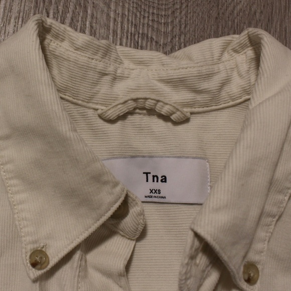 TNA cream corduroy button down - Picture 6 of 10